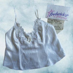 1990s Fredrick's of Hollywood Delicate Pearl Lingerie Camisole